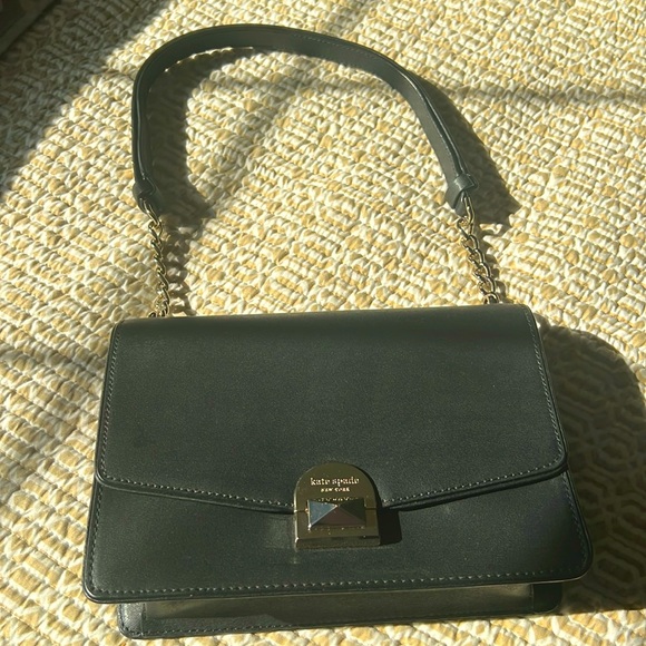 KATE SPADE BLACK LEATHER CONVERTIBLE BAG - Picture 3 of 13